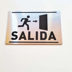 Cartel Señalética Salida Metalex - comprar online