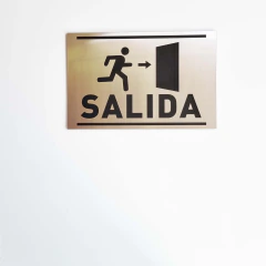 Cartel Señalética Salida Metalex en internet