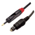 CABO OPTICO UNIVERSAL 5MM PRETO 1,5MT