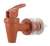 Torneira Marrom de plástico para filtros de barro, acrílico, purificadores, suportes de galão e bebedouros - Elite