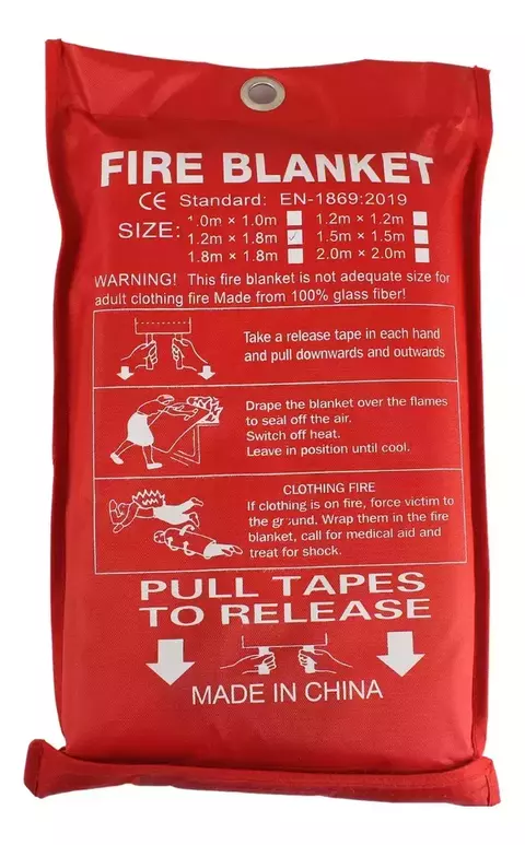 MANTA ANTI-CHAMA FIRE BLANKET 1,20 X 1,80M - SEAFLO