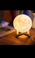 luminária em forma de lua 3d