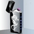 Isquiro de metal elétrico ao ar livre à prova de vento de ar duplo plasma sem chamas isqueiro USB recarregável display de energia digital - Belém importados loja online