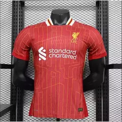 Camisa Liverpool Home I 24/25 Jogador - Vermelha e Amarela