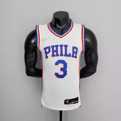 NBA Philadelphia IVERSON #3 White Jersey - Especial 75 Anos