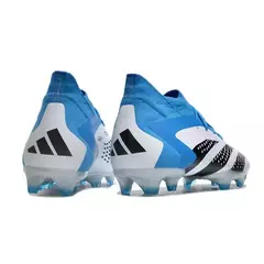 Chuteira De Campo Predator - Branco/Azul Com Cadarço - comprar online