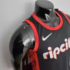 NBA Jersey Lillard #0 Ripcity Trail Blazers Black - Especial 75 Anos - comprar online