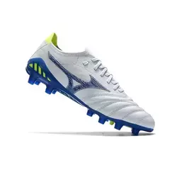 Chuteira De Campo Morelia Neo 3 FG - Cinza/Azul Detalhe Vede Neon - comprar online
