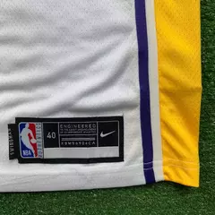 NBA Los Angeles Lakers LeBron James #6 - Jogador Silk - Branco/ Gola V - loja online
