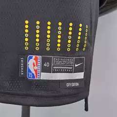 NBA Jersey Curry #30 Warriors City - PRETO - Especial 75 Anos - loja online