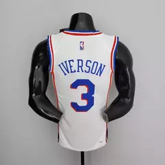 NBA Philadelphia IVERSON #3 White Jersey - Especial 75 Anos - loja online