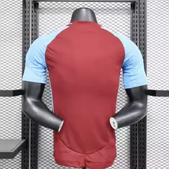 Camisa Aston Villa Home I 24/25 - Jogador Masculina - Vermelha/Azul