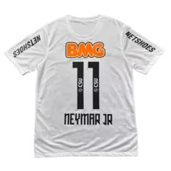 Camisa Retro Santos Neymar JR 11 - 11/12 Masculina - Branca