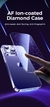 Imagem do Capa transparente Joyroom para iPhone 14 13 12 Pro Max Back PC+TPU Proteção de