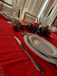 Mantel Tusor Navidad - comprar online