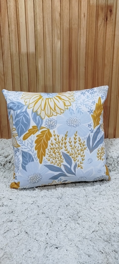 ALMOHADÓN 45X45 PRATO HOJAS - expoalmohadones