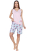 Pijama de dama musculosa y bermuda (2145C) - comprar online