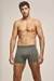 Calzoncillo boxer de algodón y lycra sin costuras combinado (5260)
