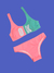 Malla bikini de nena top y vedetina (693) - comprar online