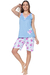 Pijama de dama musculosa y bermuda (2145C)