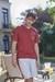 Pijama de hombre manga corta y short de algodón estampado Future (2390E) - tienda online