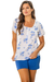 Pijama de dama manga corta con puntilla y short Bettina (24058)