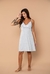 Conjunto maternal camisón bretel fino y mañanita de morley liso con puntilla Simona (25536) - tienda online