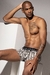 Calzoncillo boxer con cintura expuesta estampado (93002)