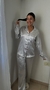 Pijama dama manga larga raso (9231) - comprar online