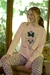 Pijama de dama manga larga de jersey estampado Yorkie (2405E) en internet