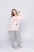 Pijama de nena manga larga de algodón estampado So Parisian (11737)