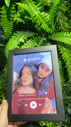 Quadro Spotify Preto ou Branco