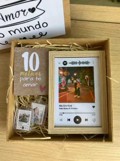 Cesta Personalizada Quadro A6 Sem Chocolates - Loja.Zaza