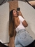 TOP SAMANTHA MANGA CURTA na internet