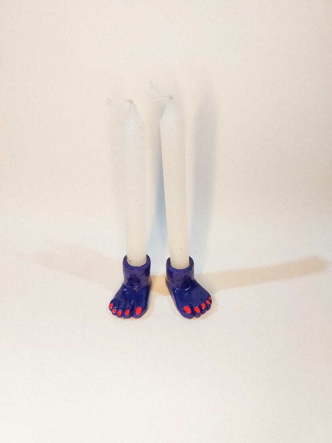Suporte de velas "Can de pés"