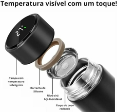 500ML Garrafa Termica Com Sensor Display Led Para Temperatura / Garrafas D 'Água Térmica 500ml na internet