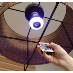 Lampada Bluetooth Led Caixa De Som Com Controle Remoto 12W Rgb Luz Colorida Balada na internet