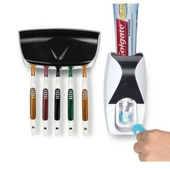 dispenser de creme dental pasta de dente suporte escova dente branco