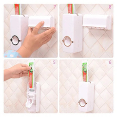 dispenser de creme dental pasta de dente suporte escova dente branco na internet