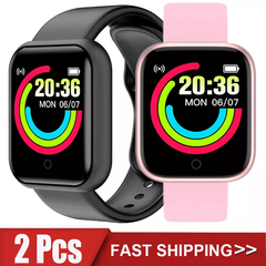 Imagem do Y68 Relógio Digital Inteligente para Homens e Mulheres, Bluetooth, Rastreador d