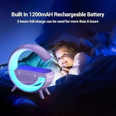 Caixa de Som G-Speaker Luminária Bluetooth Inteligente Carregador Sem Fio Led Luz Rgb Caxinha na internet