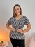 Blusa em liganete gola V
