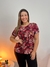 Blusa em liganete manga franzida