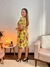 Vestido liganete de pala no peito com recortes - comprar online