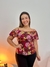Blusa em liganete ciganinha de alcinha