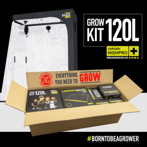 KIT DE CULTIVO COMPLETO - TENDA + LED + ACESSORIOS - GARDEN HIGHPRO 120X60X180