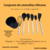 Ultensilios de cozinha de silicone kit silicone utensílios 7peças - Vitrine Online
