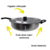 Frigideira Grande De Aluminio N°30 Com Tampa - comprar online