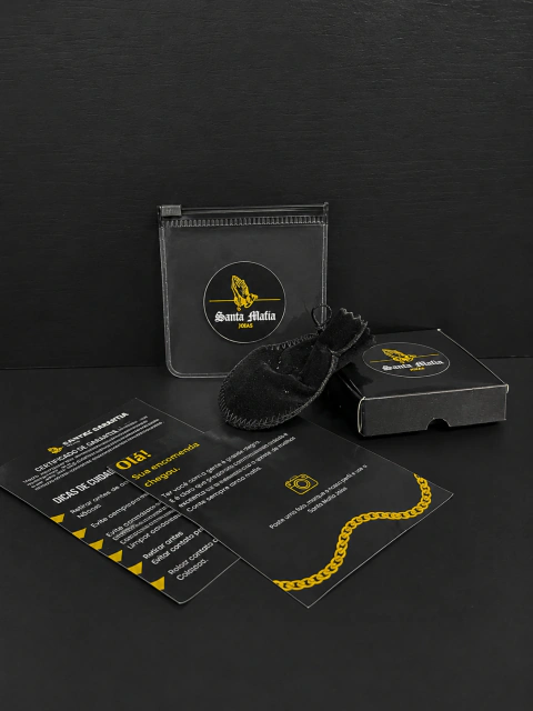 KIT LACRAIA 6MM 70CM BANHADO A OURO