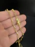 KIT CADEADO LONGO 4MM 70CM BANHADO A OURO na internet